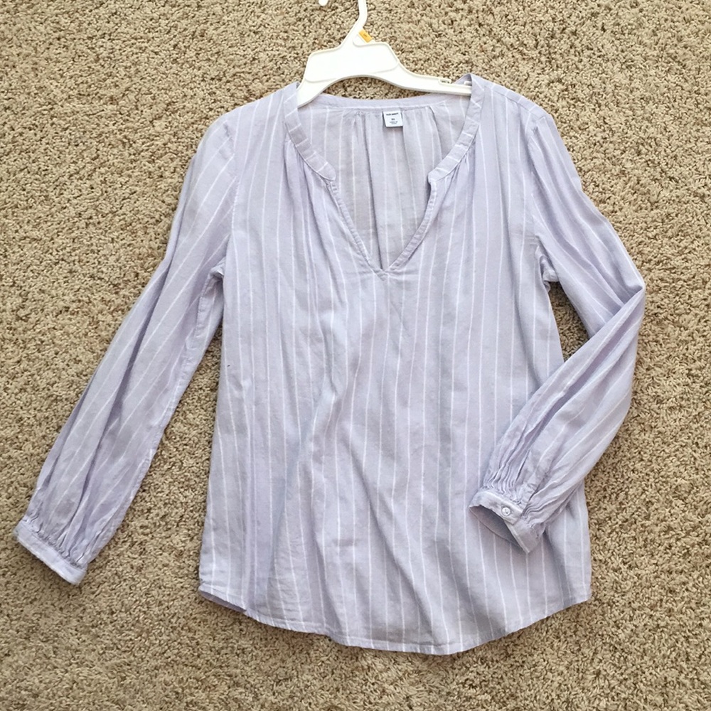 Old Navy 3/4 sleeve lavender blouse